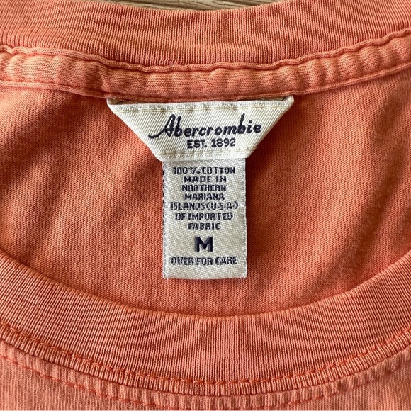 Vintage Abercrombie Y2K Women’s T-shirt Orange Size M - Picture 5 of 10